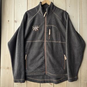 Banff Canada Zip Up Polyester Fleece Sweater Jacket Womens XL